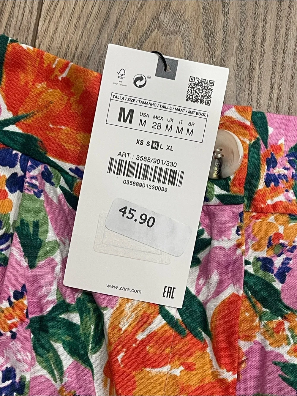 NWT Zara Floral Shorts - Picture 4 of 4
